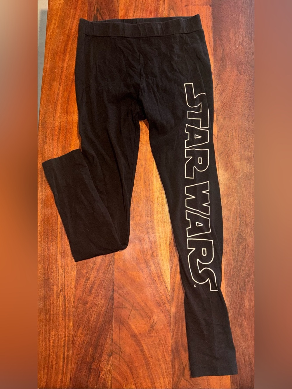 Divided Black Graphic Leggings with Star Wars Tag
